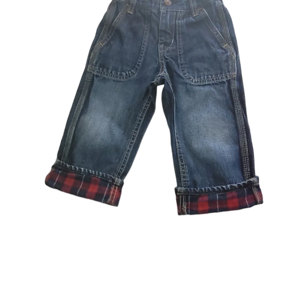Baby Gap Denim Jeans with Flannel Cuffs